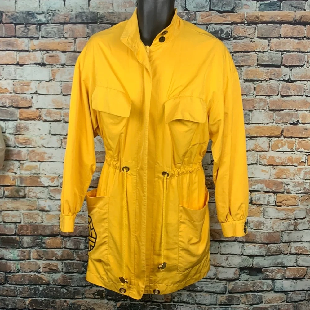 Louis Feraud Yellow jacket Sz 8 - Picture 1 of 7